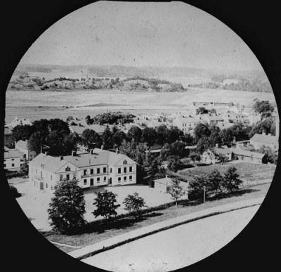 Stadsvy från berg
