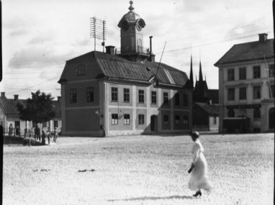 Rådhustorget med Rådhuset.
Nyckelord: Rådhus
