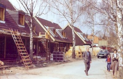 Nybyggnation av radhus
Nyckelord: stege byggnadsställning bil