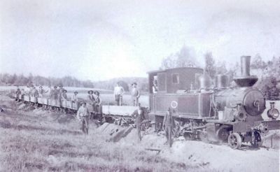 Järnvägsbygge
Nyckelord: Ånglok Järnväg Rallare