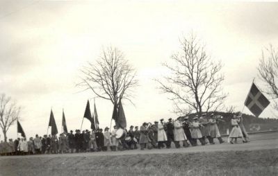 Demonstrationståg
Nyckelord: Fana