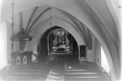 Interiör från kyrka
