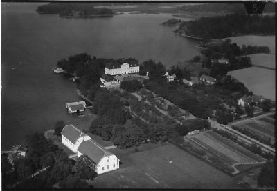 Flygbild över slott
