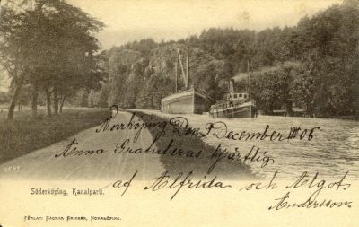 Lastfartyg som bogseras på vattendrag
