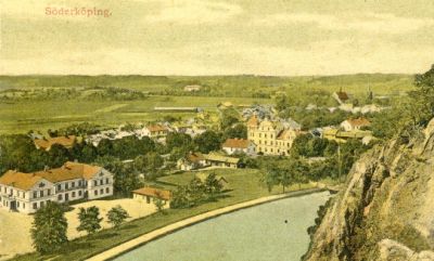 Stadsvy från berg

