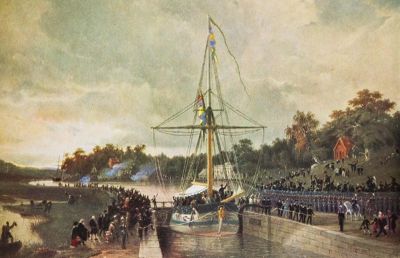 Målning av kanalinvigning
