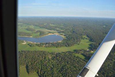 Flygbild över landskap
