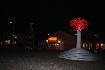 Julpyntat torg
